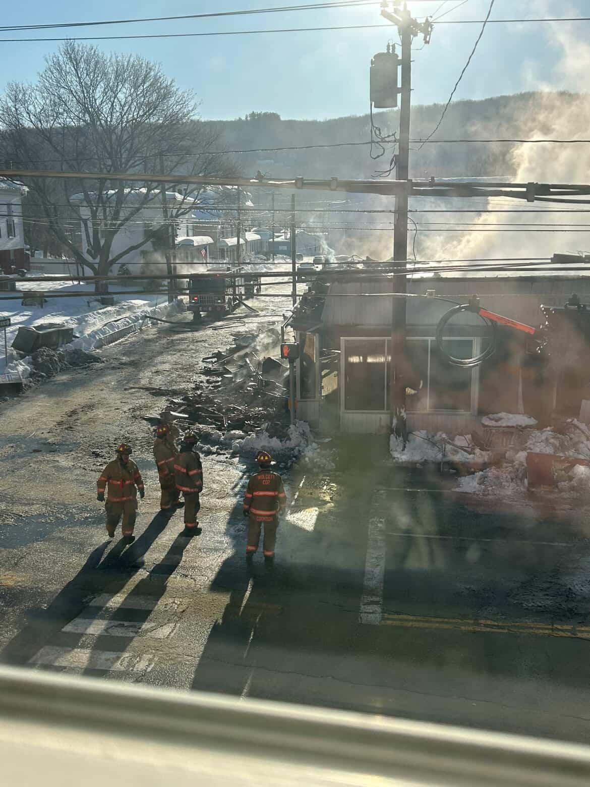 Overnight Fire Devastates Downtown Businesses; Community Rallies